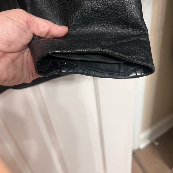 VTG Wilsons Leather Jacket Womens XL Black Removable Thinsulate Liner Full Zip - Picture 12 of 14